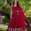 LNB 1902 Red Color Chanderi Plain With Zari Weaving Work Lehenga Choli Wedding, Party, Festive, Events Etc. Delivery 4-6 Working Days Rs 2099 | Lehenga, Bollywood Lehenga, Creative Lehenga, Designer Lehenga, Embroidered Lehenga, Party Wear Lehenga