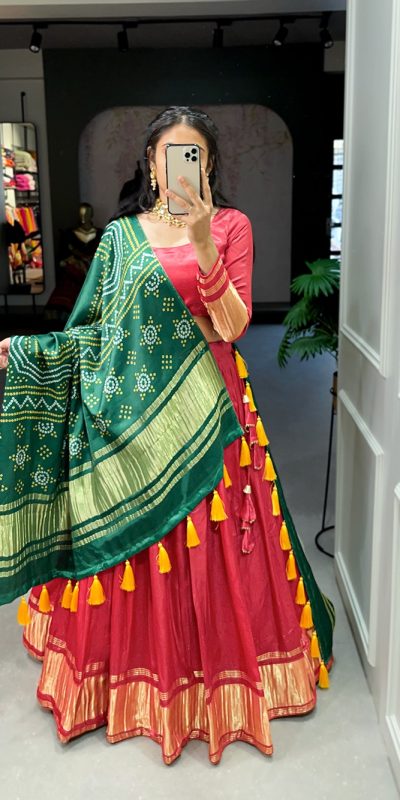 LNB 1653 Red Color Gaji Silk Dyeing With Lagdi patta Lehenga Choli Wedding, Party, Festive, Events Etc. Delivery 4-6 Working Days Rs 3499 | Lehenga, Bollywood Lehenga, Creative Lehenga, Designer Lehenga, Embroidered Lehenga, Party Wear Lehenga