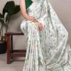 YNF 7054 Sea Green Color Satin Silk Floral Printed Saree Casual, Wedding, Festive, Events . Expected Delivery  4-6 Working Days @1549/- only                                                                                | Sarees, Bollywood Sarees, Creative Sarees, Designer Sarees, Embroidered Sarees, Ethnic Saree, Modern Digital sarees, Party Wear Sarees