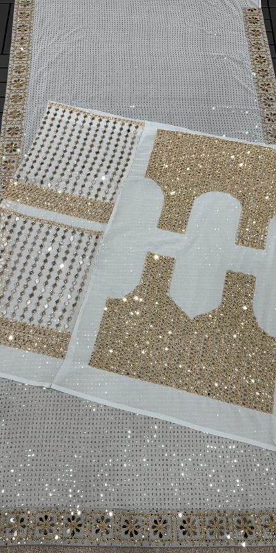 DF 3431 Sky Blue Color Faux Georgette Heavy 5mm Sequence Work Saree Casual, Wedding, Festive, Events . Expected Delivery 4-6 Working Days @1759/- only | Sarees, Bollywood Sarees, Creative Sarees, Designer Sarees, Embroidered Sarees, Ethnic Saree, Modern Digital sarees, Party Wear Sarees