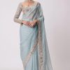 DF 3431 Sky Blue Color Faux Georgette Heavy 5mm Sequence Work Saree Casual, Wedding, Festive, Events . Expected Delivery  4-6 Working Days @1759/- only                                                                                | Sarees, Bollywood Sarees, Creative Sarees, Designer Sarees, Embroidered Sarees, Ethnic Saree, Modern Digital sarees, Party Wear Sarees