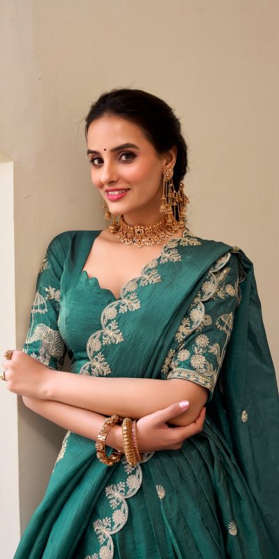 LNB 1435 Teal Sequins Work & Embroidery Work Lehenga Choli in Gold Crush. Exclusive Offer ₹3399. Delivery 4-6 Working Days. Shop now. | Lehenga, Bollywood Lehenga, Creative Lehenga, Designer Lehenga, Embroidered Lehenga, Party Wear Lehenga