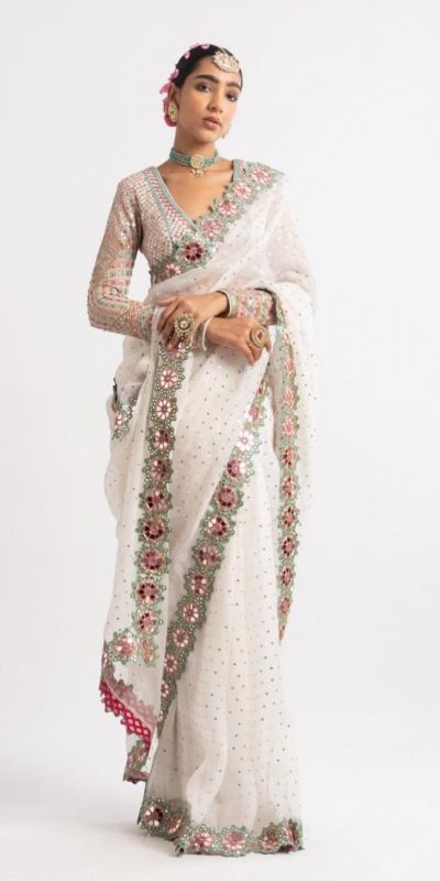DF 3453 White Color Faux Georgette 5mm Sequence Work Casual, Wedding, Festive, Events . Expected Delivery 4-6 Working Days @2099/- only | Sarees, Bollywood Sarees, Creative Sarees, Designer Sarees, Embroidered Sarees, Ethnic Saree, Modern Digital sarees, Party Wear Sarees