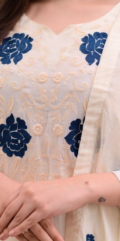 BE 382 White Color Roman Silk Embroidery Work Salwar Suit Casual, Wedding, Festive, Events . Expected Delivery 4-6 Working Days @1949/- only | Jump Suits, Tops & Bottoms, Track Suits, Salwar suit, Casual Suits, Creative suits, Designer Suits, Palazzo Suits, Party Wear Suits, Patiala Suits, Straight Suits, Trendy Wear