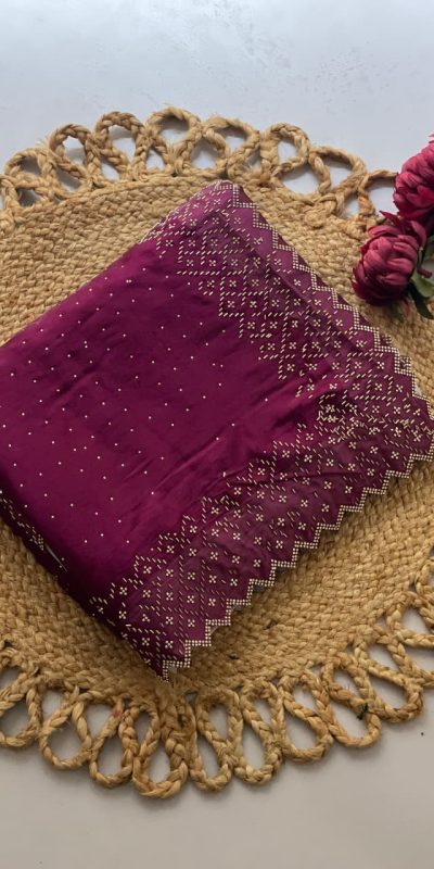 DF 3467 Wine Color Jimmy Choo Full Zarkhan Diamond Work Saree Casual, Wedding, Festive, Events . Expected Delivery 4-6 Working Days @2099/- only | Sarees, Bollywood Sarees, Creative Sarees, Designer Sarees, Embroidered Sarees, Ethnic Saree, Modern Digital sarees, Party Wear Sarees