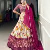 LNB 1689 Wine Color Tussar Silk Floral And Patola Print With Foil Work Lehenga Choli Wedding, Party, Festive, Events Etc. Delivery 4-6 Working Days Rs 2099 | Lehenga, Bollywood Lehenga, Creative Lehenga, Designer Lehenga, Embroidered Lehenga, Party Wear Lehenga