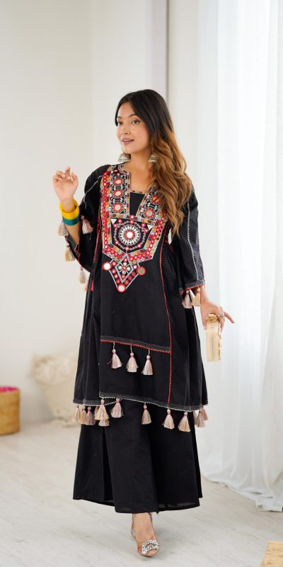 SRK 5286 Black in Khadi Cotton Mirror Work & Embroidery Work Salwar Suit . Now at just ₹2099. Delivery 4-6 Working Days. Shop now. | Jump Suits, Salwar suit, Casual Suits, Creative suits, Designer Suits, Palazzo Suits, Party Wear Suits, Patiala Suits, Straight Suits