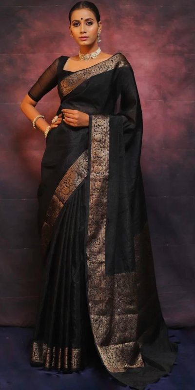 KP 6009 Black Soft Lichi Silk With Lace Border & Lace Work. Now Saree at just ₹1349. Delivery 4-6 Working Days. Shop now. | Sarees, Bollywood Sarees, Creative Sarees, Designer Sarees, Embroidered Sarees, Ethnic Saree, Modern Digital sarees, Party Wear Sarees