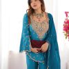 NSR 852 Blue Simar Silk With Embroidery Work with Full Sleeve Salwar Suit in . Now at just ₹2099. Delivery 4-6 Working Days. Shop n | Jump Suits, Salwar suit, Casual Suits, Creative suits, Designer Suits, Palazzo Suits, Party Wear Suits, Patiala Suits, Straight Suits