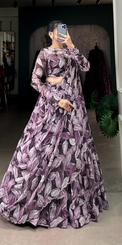 LNB 1027 Coffee Color Tabby Silk Lehenga Choli with Designer Work. Exclusive Offer ₹1999. Delivery 4-6 Working Days. Shop now. | Lehenga, Bollywood Lehenga, Creative Lehenga, Designer Lehenga, Embroidered Lehenga, Party Wear Lehenga