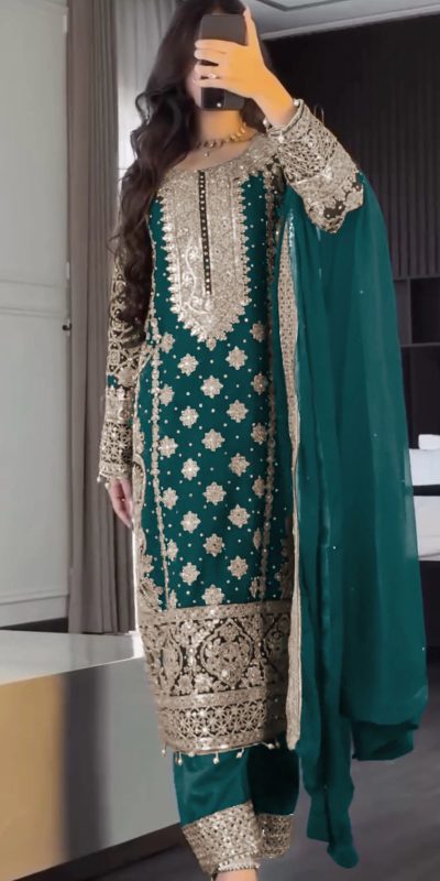 SR 1654 Maroon in Faux Georgette With Heavy Embroidery Sequence Work Wedding, Party, Festive, Events Special 4-6 Working Days At 2599/- Only | Jump Suits, Salwar suit, Casual Suits, Creative suits, Designer Suits, Palazzo Suits, Party Wear Suits, Patiala Suits, Straight Suits