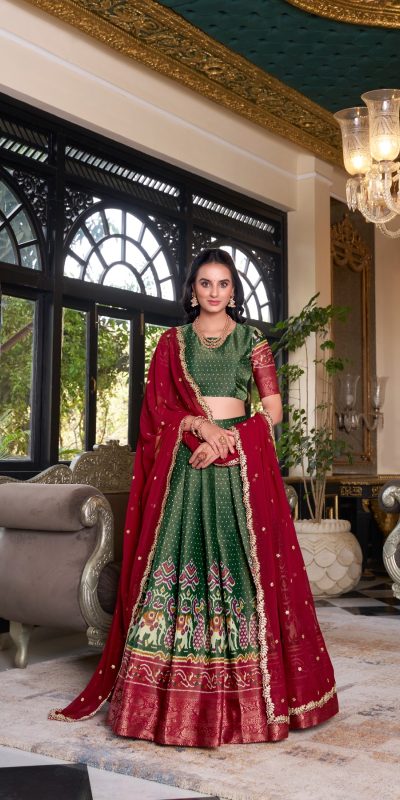 LNB 1240 Green Kanchipuram With Embroidery Work & Zari Work Lehenga Choli ₹2499 on Available. Delivery 4-6 Working Days. Shop now. | Lehenga, Bollywood Lehenga, Creative Lehenga, Designer Lehenga, Embroidered Lehenga, Party Wear Lehenga