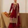 RTC 5901 Maroon Faux Georgette Salwar Suit Perfect for Wedding, Party, Raksha Bandhan, Eid, Pooja –. Introductory Price ₹2449. Delivery 4-6 Working Days. | Jump Suits, Salwar suit, Casual Suits, Creative suits, Designer Suits, Palazzo Suits, Party Wear Suits, Patiala Suits, Straight Suits