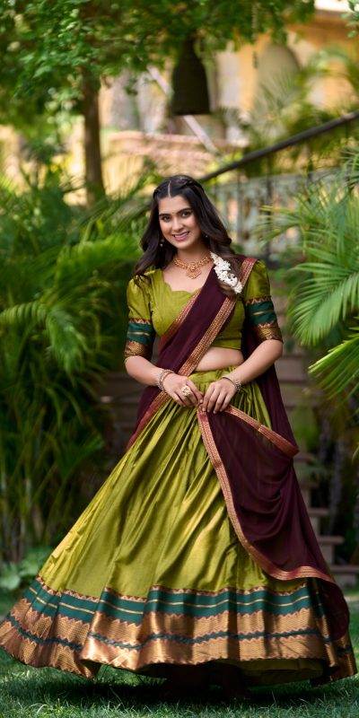 LNB 2004 Mehandi Poly Cotton With Lace Work & Zari Work. Lehenga Choli for Get It ₹1899. Delivery 4-6 Working Days. Shop now. | Lehenga, Bollywood Lehenga, Creative Lehenga, Designer Lehenga, Embroidered Lehenga, Party Wear Lehenga