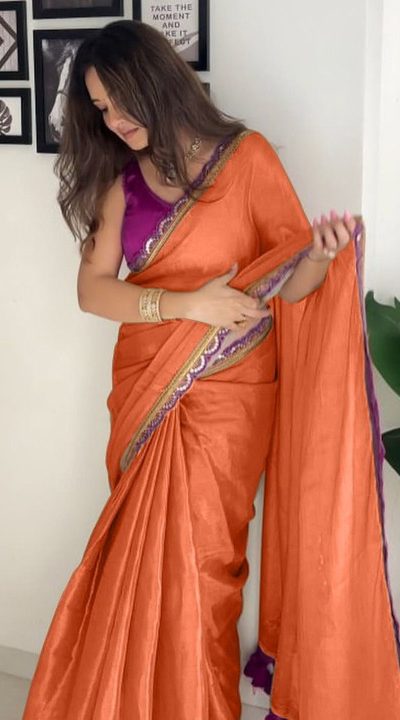 SC 353 Orange Pure Erode Silk With Lace Work & Embroidery Work Saree . Affordable Price ₹1399. Delivery 4-6 Working Days. Shop now. | Sarees, Bollywood Sarees, Creative Sarees, Designer Sarees, Embroidered Sarees, Ethnic Saree, Modern Digital sarees, Party Wear Sarees