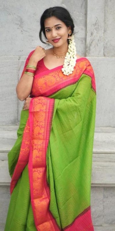 KP 3025 Parrot Green Soft Lichi Silk Saree Perfect for Wedding, Party, Baby Shower, Onam, Durga Puja . Available at ₹1449 only. Delivery 4-6 Working Days. | Sarees, Bollywood Sarees, Creative Sarees, Designer Sarees, Embroidered Sarees, Ethnic Saree, Modern Digital sarees, Party Wear Sarees