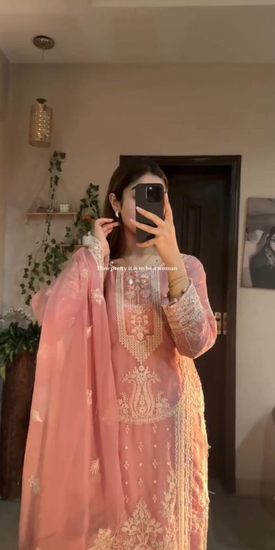 LG 2003 Peach Georgette Embroidery Work Salwar Suit in Wedding, Party, Festive, Events, . Exclusive Offer ₹2099. Delivery 4-6 Working Days. Shop now. | Jump Suits, Tops & Bottoms, Track Suits, Salwar suit, Casual Suits, Creative suits, Designer Suits, Palazzo Suits, Party Wear Suits, Patiala Suits, Straight Suits, Trendy Wear