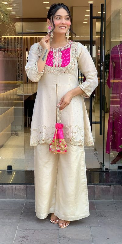 SRK 5277 Pink Mal Cotton With Embroidery Work & Bead Work Salwar Suit . Affordable Price ₹1799. Delivery 4-6 Working Days. Shop now. | Jump Suits, Salwar suit, Casual Suits, Creative suits, Designer Suits, Palazzo Suits, Party Wear Suits, Patiala Suits, Straight Suits