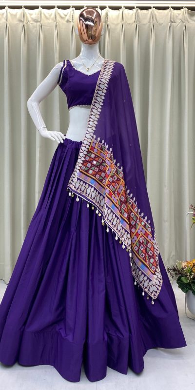 BE 393 Purple Crape Silk Lehenga Choli Perfect for Wedding, Party, Engagement, Anniversary, Traditional Day Get it for ₹1999. Delivery 4-6 Working | Lehenga, Bollywood Lehenga, Creative Lehenga, Designer Lehenga, Embroidered Lehenga, Party Wear Lehenga