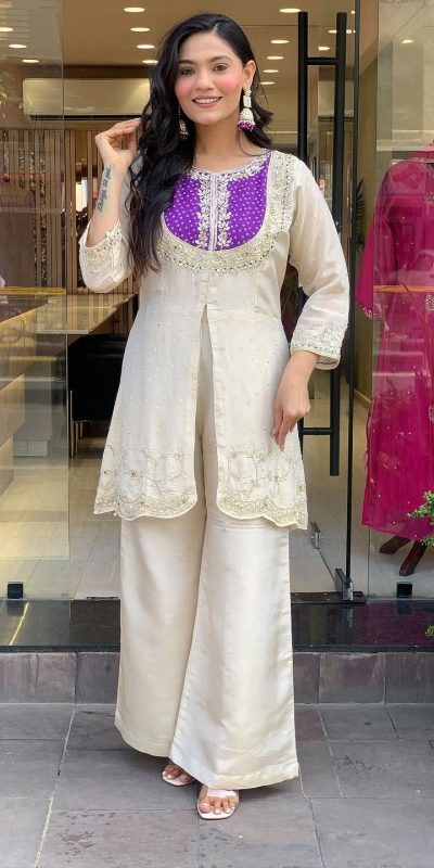 SRK 5277 Purple Mal Cotton With Embroidery Work & Bead Work Salwar Suit . Affordable Price ₹1799. Delivery 4-6 Working Days. Shop now. | Jump Suits, Salwar suit, Casual Suits, Creative suits, Designer Suits, Palazzo Suits, Party Wear Suits, Patiala Suits, Straight Suits