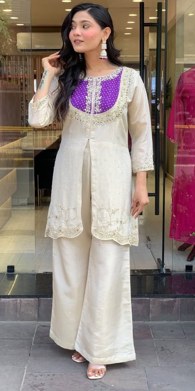 SRK 5277 Purple Mal Cotton With Embroidery Work & Bead Work Salwar Suit . Affordable Price βΉ1799. Delivery 4-6 Working Days. Shop now. | Jump Suits, Salwar suit, Casual Suits, Creative suits, Designer Suits, Palazzo Suits, Party Wear Suits, Patiala Suits, Straight Suits