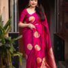 Rani Soft Silk Cloth Pallu Work Saree