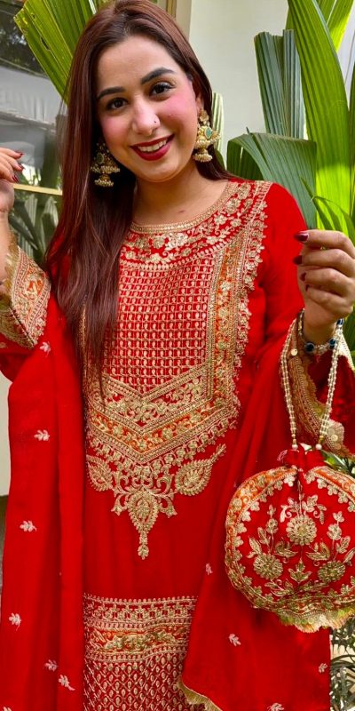 SR 1685 Red Color Heavy Faux Georgette With Embroidery Sequence Salwar Suit . Grab it for ₹2099. Delivery 4-6 Working Days. | Jump Suits, Tops & Bottoms, Track Suits, Salwar suit, Casual Suits, Creative suits, Designer Suits, Palazzo Suits, Party Wear Suits, Patiala Suits, Straight Suits, Trendy Wear