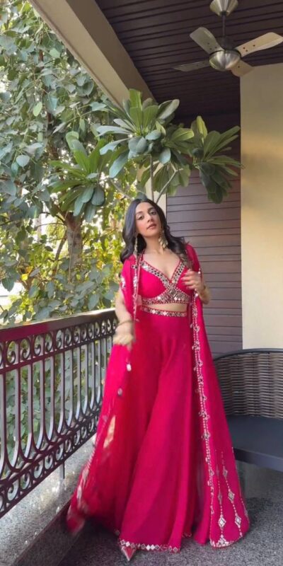 LG 1911 Red in Georgette Embroidery Work & Mirror Work Salwar Suit . Exclusive Offer ₹2399. Delivery 4-6 Working Days. Shop now. | Jump Suits, Salwar suit, Casual Suits, Creative suits, Designer Suits, Palazzo Suits, Party Wear Suits, Patiala Suits, Straight Suits