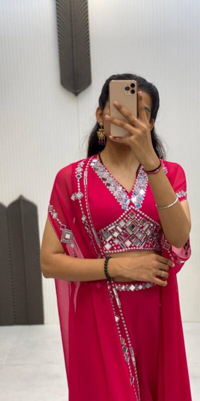 LG 1911 Red in Georgette Embroidery Work & Mirror Work Salwar Suit . Exclusive Offer ₹2399. Delivery 4-6 Working Days. Shop now. | Jump Suits, Salwar suit, Casual Suits, Creative suits, Designer Suits, Palazzo Suits, Party Wear Suits, Patiala Suits, Straight Suits