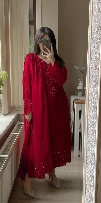 LG 2002 Red Georgette With Embroidery Work Salwar Suit . Wedding, Party, Festive, Events, Affordable Price ₹1999. Delivery 4-6 Working Days. Shop now. | Jump Suits, Tops & Bottoms, Track Suits, Salwar suit, Casual Suits, Creative suits, Designer Suits, Palazzo Suits, Party Wear Suits, Patiala Suits, Straight Suits, Trendy Wear
