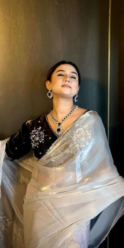 AC JIYA Silver Soft Jimmy Chuu with Lace Border & Lace Work Saree . Available at ₹3049 only. Delivery 4-6 Working Days. Shop now. | Sarees, Bollywood Sarees, Creative Sarees, Designer Sarees, Embroidered Sarees, Ethnic Saree, Modern Digital sarees, Party Wear Sarees