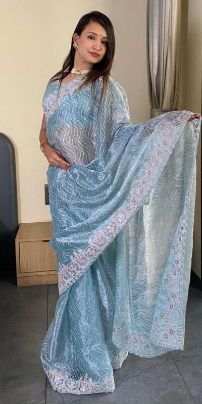 SC 239 Pink Georgette With Lace Work & Lace Border Saree . Wedding, Party, Festive, Events, Exclusive Offer ₹1599. Delivery 4-6 Working Days. Shop now. | Sarees, Bollywood Sarees, Creative Sarees, Designer Sarees, Embroidered Sarees, Ethnic Saree, Modern Digital sarees, Party Wear Sarees