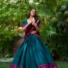 LNB 2004 Teal Poly Cotton With Lace Work & Zari Work. Lehenga Choli for Get It ₹1899. Delivery 4-6 Working Days. Shop now. | Lehenga, Bollywood Lehenga, Creative Lehenga, Designer Lehenga, Embroidered Lehenga, Party Wear Lehenga