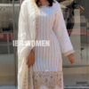 White Fox Georgette Thread Work Salwar Suit