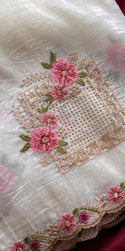 SC 239 Pink Georgette With Lace Work & Lace Border Saree . Wedding, Party, Festive, Events, Exclusive Offer ₹1599. Delivery 4-6 Working Days. Shop now. | Sarees, Bollywood Sarees, Creative Sarees, Designer Sarees, Embroidered Sarees, Ethnic Saree, Modern Digital sarees, Party Wear Sarees