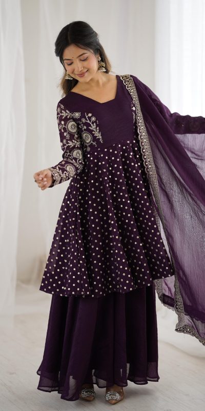 ZSR 3134 Wine Crunchy Silk Salwar Suit Perfect for Wedding, Party, Sangeet, Anniversary, Housewarming Introductory Price ₹2399. Delivery 4-6 | Jump Suits, Salwar suit, Casual Suits, Creative suits, Designer Suits, Palazzo Suits, Party Wear Suits, Patiala Suits, Straight Suits