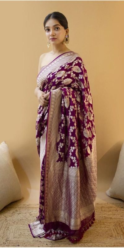 KP 1087 Wine Color Soft Lichi Silk Designer Work Saree . Wedding, Party, Festive, Events, Introductory Price ₹1399. Delivery 4-6 Working Days. Shop now. | Sarees, Bollywood Sarees, Creative Sarees, Designer Sarees, Embroidered Sarees, Ethnic Saree, Modern Digital sarees, Party Wear Sarees