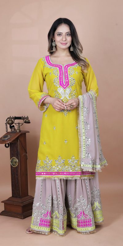 SRK 5260 Pink Faux Georgette With 5mm Embroidery Sequence Work Perfect for Wedding, Party, Karwa Chauth, Ethnic Day, Baisakhi Beast Price At 2149/- Only | Jump Suits, Salwar suit, Casual Suits, Creative suits, Designer Suits, Palazzo Suits, Party Wear Suits, Patiala Suits, Straight Suits