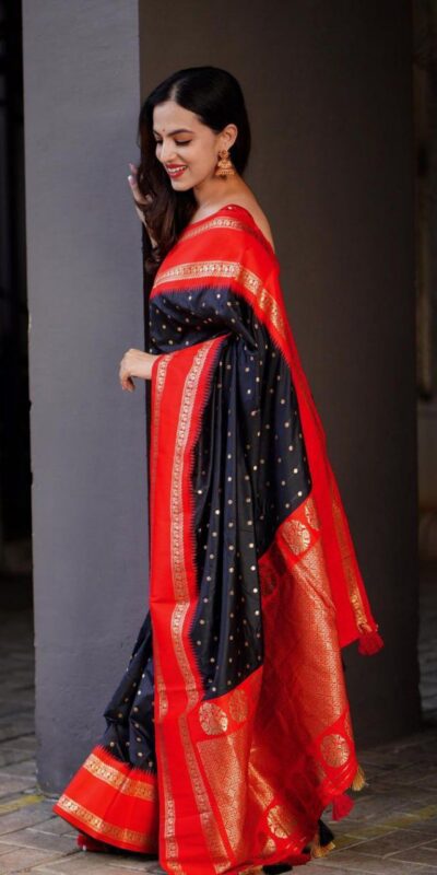 KPR 240 Black in Color Soft Lichi Silk Lace Work & Lace Border Saree . Now at just ₹1449. Delivery 4-6 Working Days. Shop now. | Sarees, Bollywood Sarees, Creative Sarees, Designer Sarees, Embroidered Sarees, Ethnic Saree, Modern Digital sarees, Party Wear Sarees