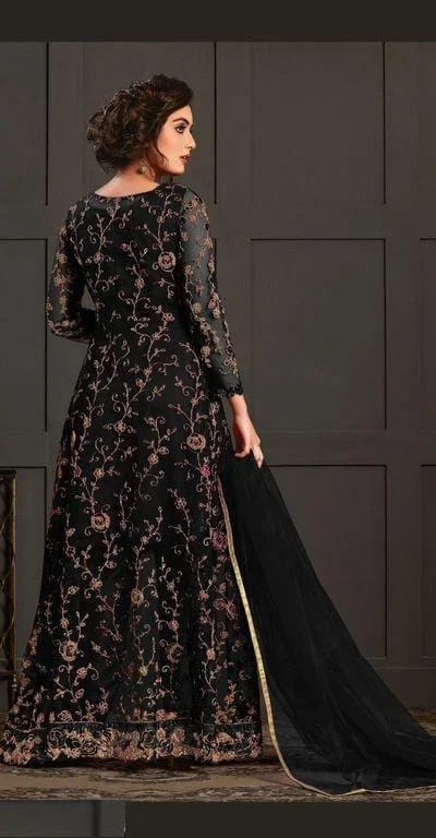 FC 4592 Black Net Salwar Suit with Stone Work. Wedding, Party, Festive, Events, Now at just ₹2449. Delivery 4-6 Working Days. Shop now. | Jump Suits, Salwar suit, Casual Suits, Creative suits, Designer Suits, Palazzo Suits, Party Wear Suits, Patiala Suits, Straight Suits