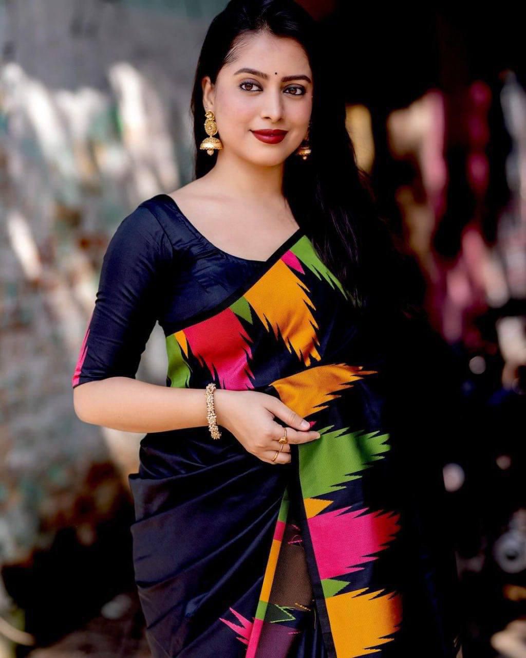 KP 6042 Black Color Soft Lichi Silk Saree with Lace Border & Lace Work. Get it for ₹1399. Delivery 4-6 Working Days. Shop now. | Sarees, Bollywood Sarees, Creative Sarees, Designer Sarees, Embroidered Sarees, Ethnic Saree, Modern Digital sarees, Party Wear Sarees