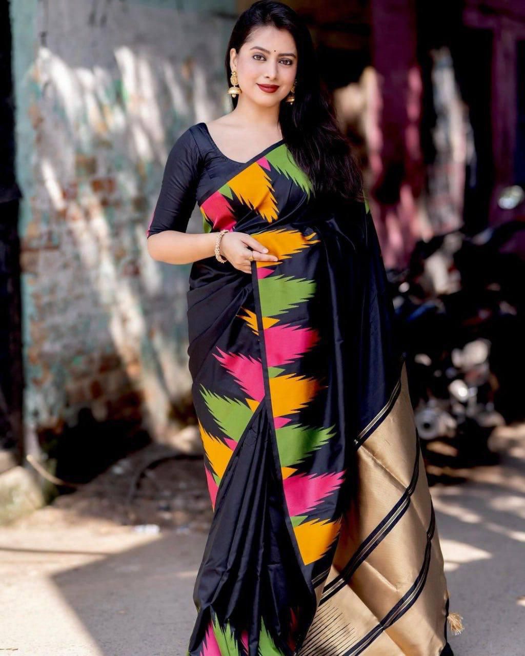 KP 6042 Black Color Soft Lichi Silk Saree with Lace Border & Lace Work. Get it for ₹1399. Delivery 4-6 Working Days. Shop now. | Sarees, Bollywood Sarees, Creative Sarees, Designer Sarees, Embroidered Sarees, Ethnic Saree, Modern Digital sarees, Party Wear Sarees