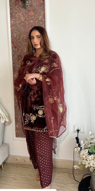 NSR 879 Mahendi Faux Georgette Salwar Suit with Embroidery Work. Available at ₹2399 only. Delivery 4-6 Working Days. Shop now. | Lehenga, Bollywood Lehenga, Creative Lehenga, Designer Lehenga, Embroidered Lehenga, Party Wear Lehenga