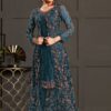 Firozi Net Stone Work Salwar Suit