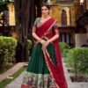 Green Aastha Silk Lace Zari Work Lehenga Choli
