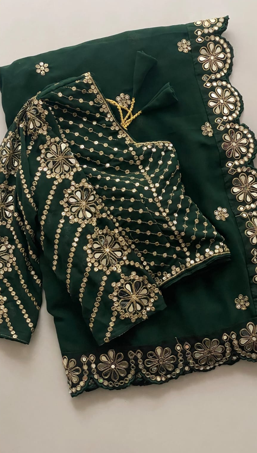 DF 3457 Green Color Georgette Sequence Original Mirror Work Saree Casual, Wedding, Festive, Events . Expected Delivery 4-6 Working Days @2099/- only | Sarees, Bollywood Sarees, Creative Sarees, Designer Sarees, Embroidered Sarees, Ethnic Saree, Modern Digital sarees, Party Wear Sarees