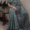 YNF 7415 Grey Poly Cotton Saree Perfect for Wedding, Party, Makar Sankranti, Temple Visit, Sangeet – . Introductory Price ₹1549. Delivery 4-6 Working | Sarees, Bollywood Sarees, Creative Sarees, Designer Sarees, Embroidered Sarees, Ethnic Saree, Modern Digital sarees, Party Wear Sarees