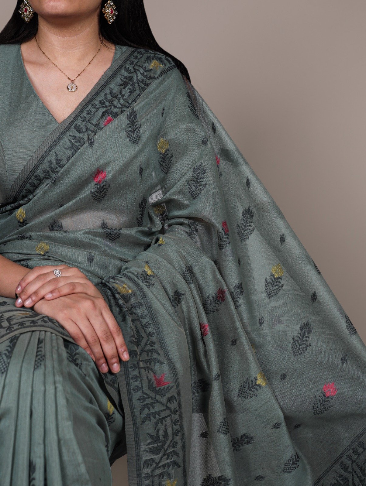 YNF 7415 Grey Poly Cotton Saree Perfect for Wedding, Party, Makar Sankranti, Temple Visit, Sangeet – . Introductory Price ₹1549. Delivery 4-6 Working | Sarees, Bollywood Sarees, Creative Sarees, Designer Sarees, Embroidered Sarees, Ethnic Saree, Modern Digital sarees, Party Wear Sarees