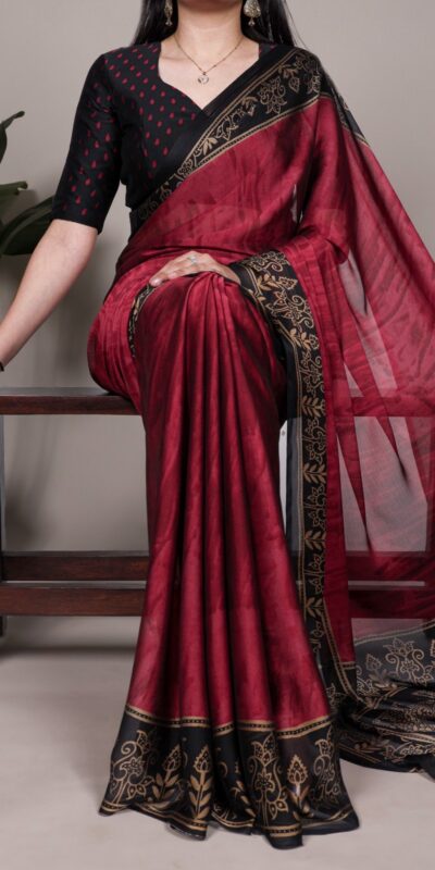 YNF 7103 Maroon Rangoli Silk Saree Perfect for Wedding, Party, Karwa Chauth, Makar Sankranti, Baisakhi – . Available at ₹1449 only. Delivery 4-6 Work | Sarees, Bollywood Sarees, Creative Sarees, Designer Sarees, Embroidered Sarees, Ethnic Saree, Modern Digital sarees, Party Wear Sarees