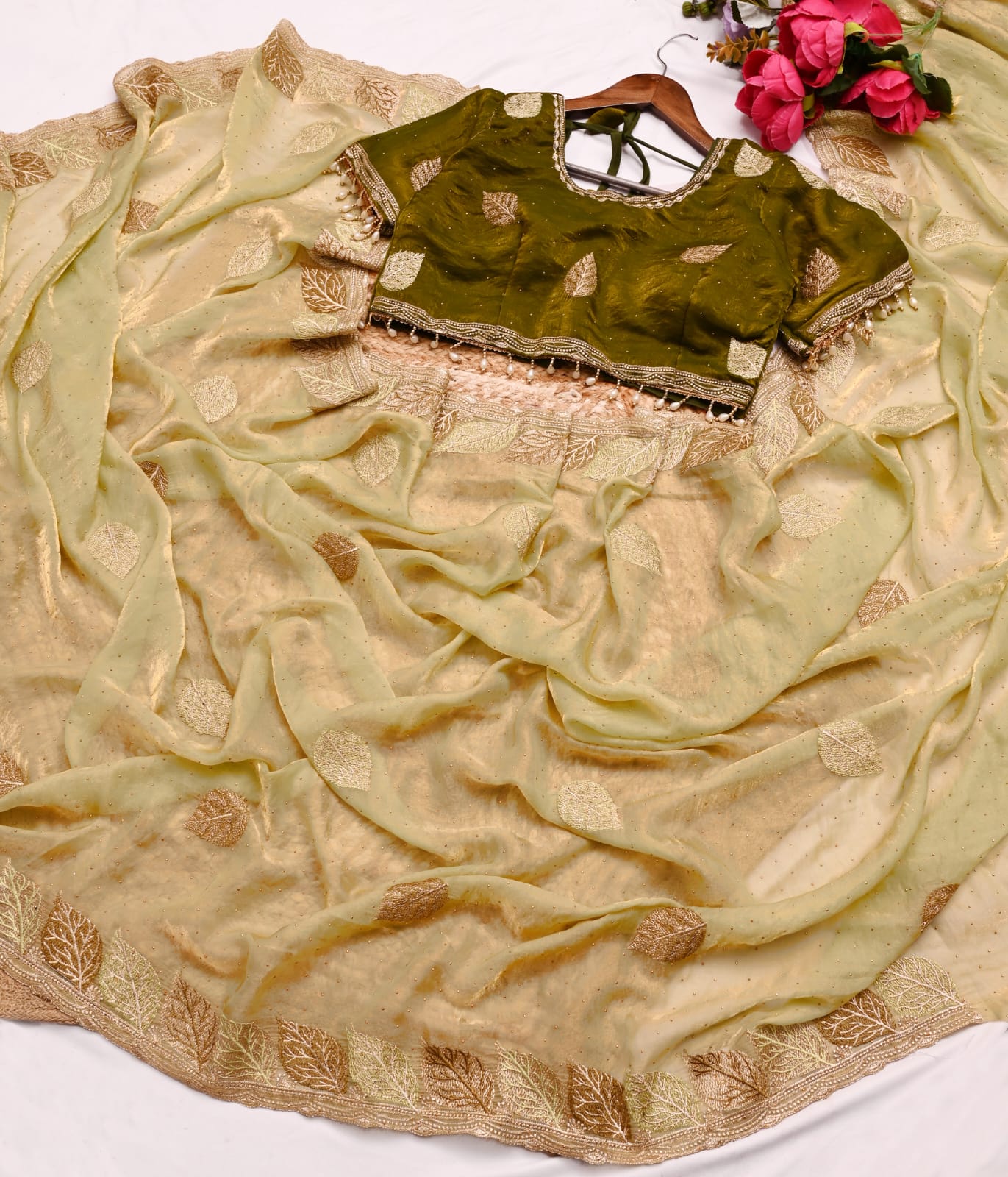 SC 1005 Mehendi in Soft fandy Silk Embroidery Work & Lace Work Saree . Available at ₹2499 only. Delivery 4-6 Working Days. Shop now. | Sarees, Bollywood Sarees, Creative Sarees, Designer Sarees, Embroidered Sarees, Ethnic Saree, Modern Digital sarees, Party Wear Sarees